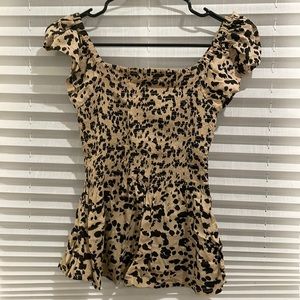 Cheetah Print Top